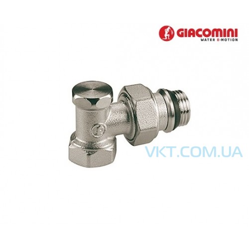 Кран Giacomini R16TG отсечной угловой с системой антипротечки