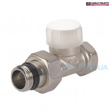 Кран Carlo Poletti V10820Q нижний прямой с системой антипротечки